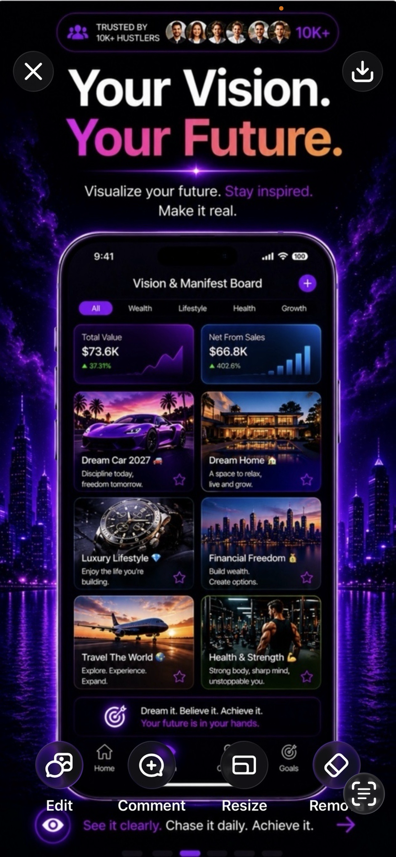 Trusted by 10K+ hustlers